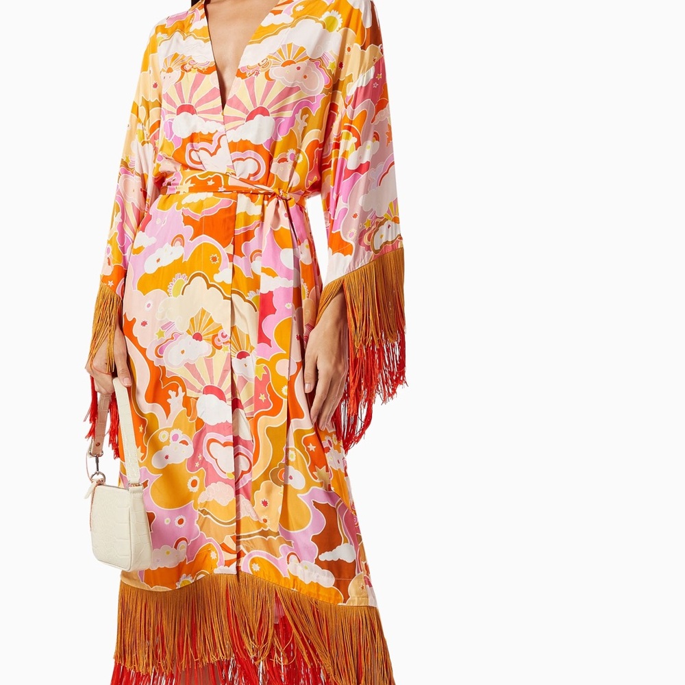 Celia B Stella Kimono in Orange